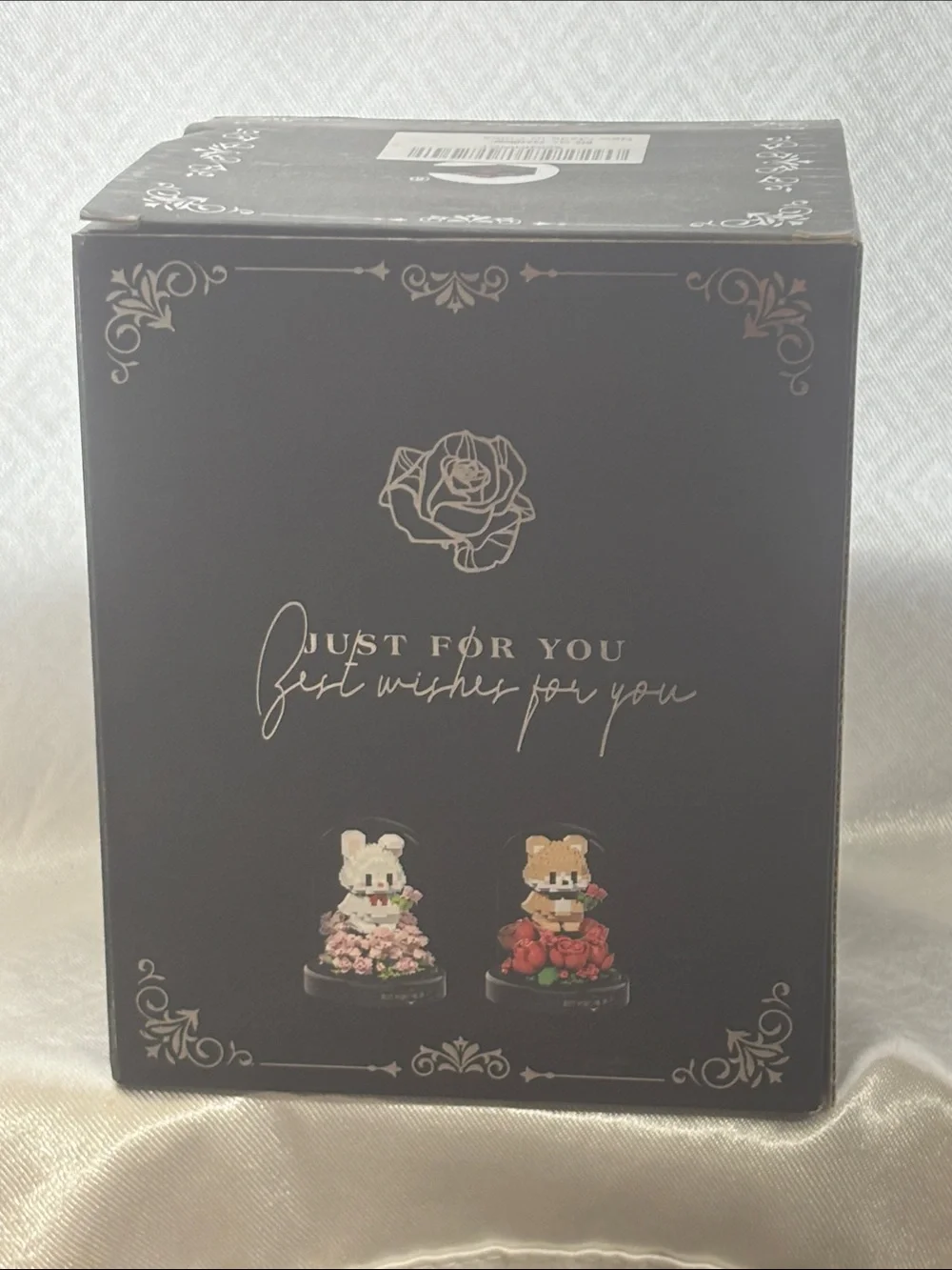 Flower Best Wishes For You Decorative Lego Floral Display - Black Box